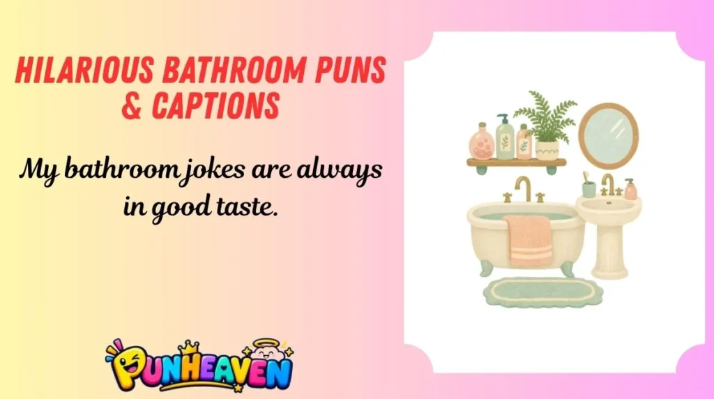 Hilarious Bathroom Puns & Captions