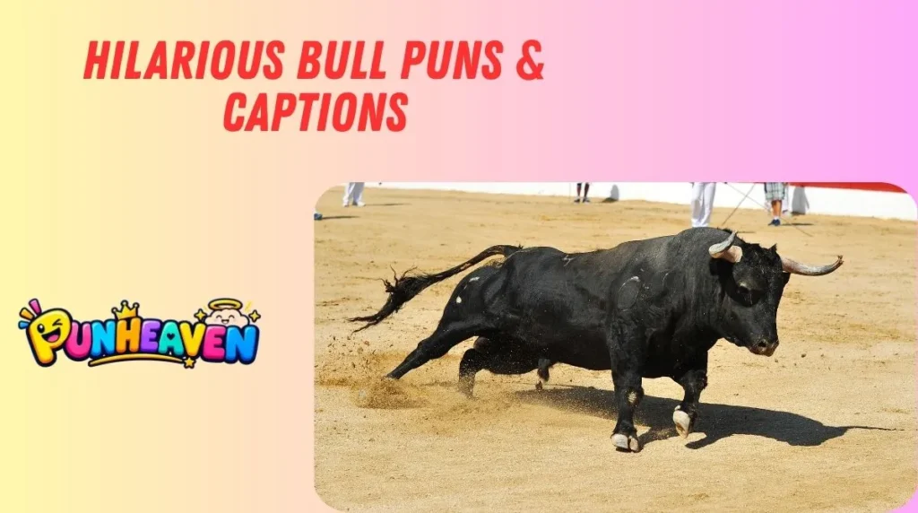 Hilarious Bull Puns & Captions