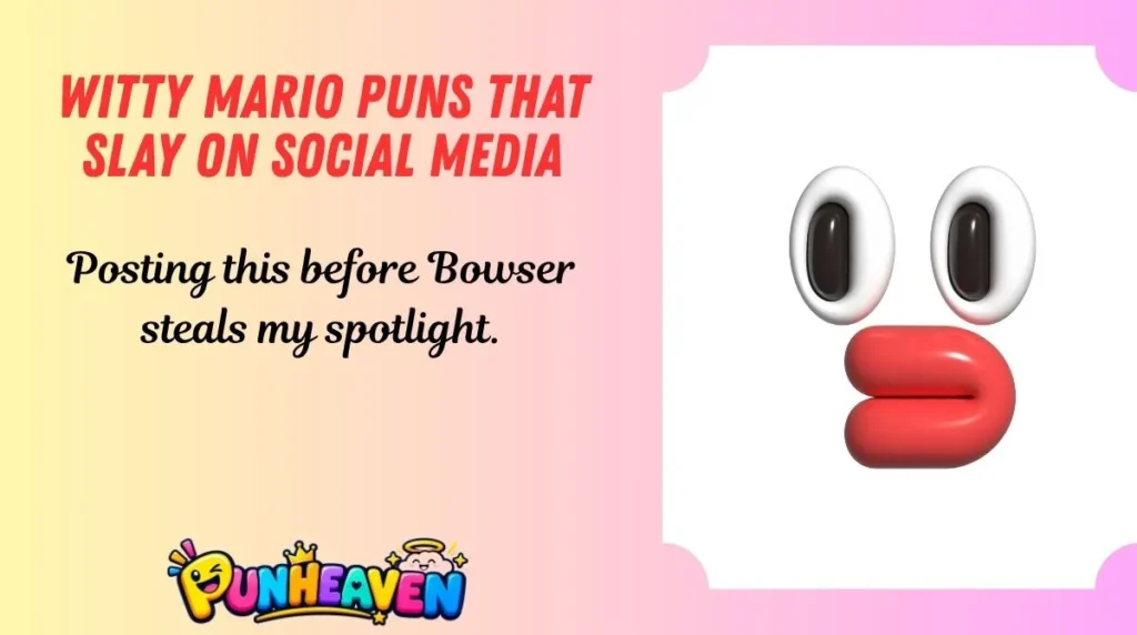 Witty Mario Puns That Slay on Social Media