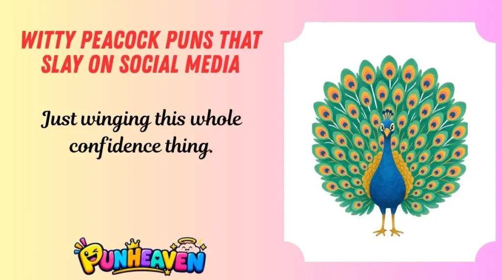 Witty Peacock Puns That Slay on Social Media