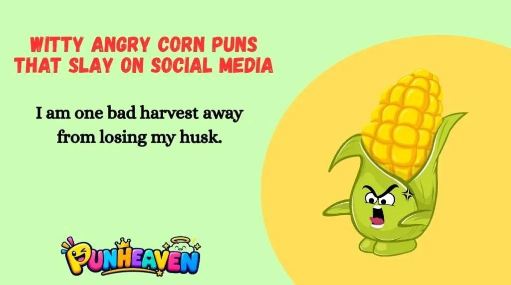 Witty Angry Corn Puns That Slay on Social Media