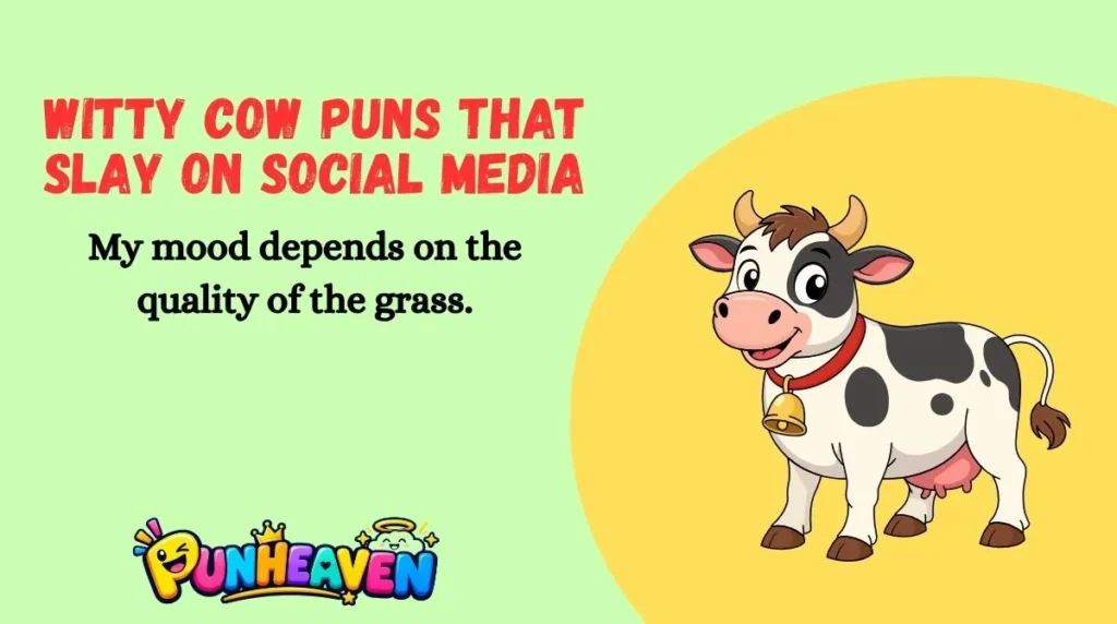 Witty Cow Puns That Slay on Social Media