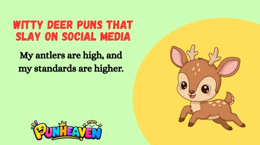 Witty Deer Puns That Slay on Social Media