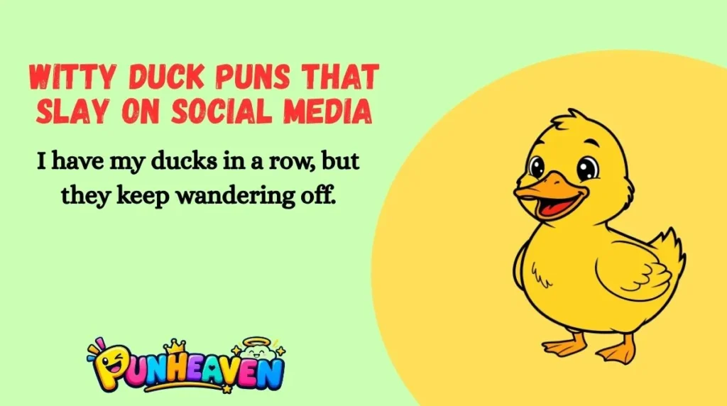 Witty Duck Puns That Slay on Social Media