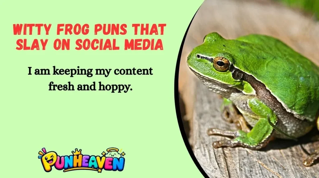 Witty Frog Puns That Slay on Social Media