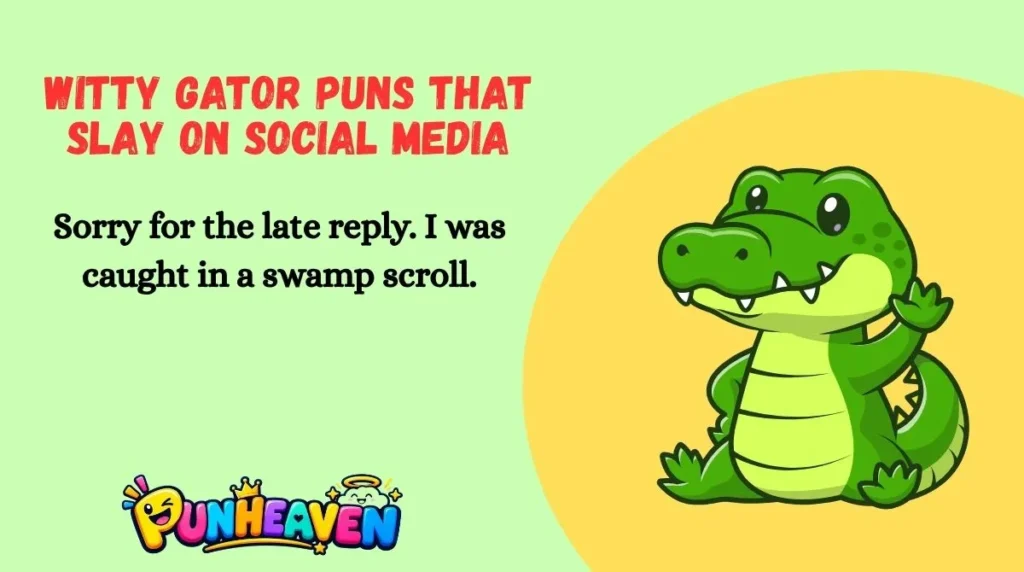 Witty Gator Puns That Slay on Social Media