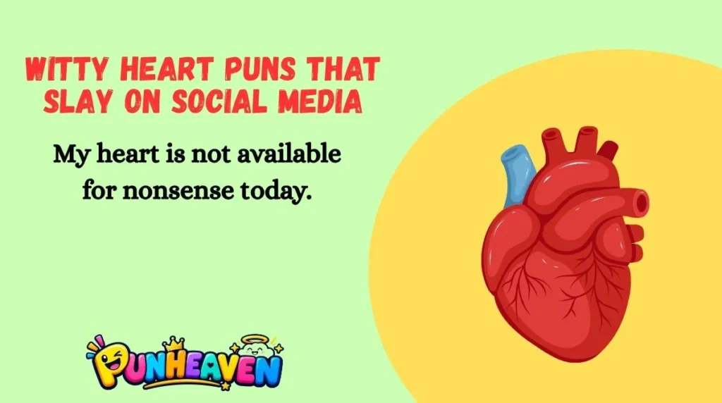 Witty Heart Puns That Slay on Social Media