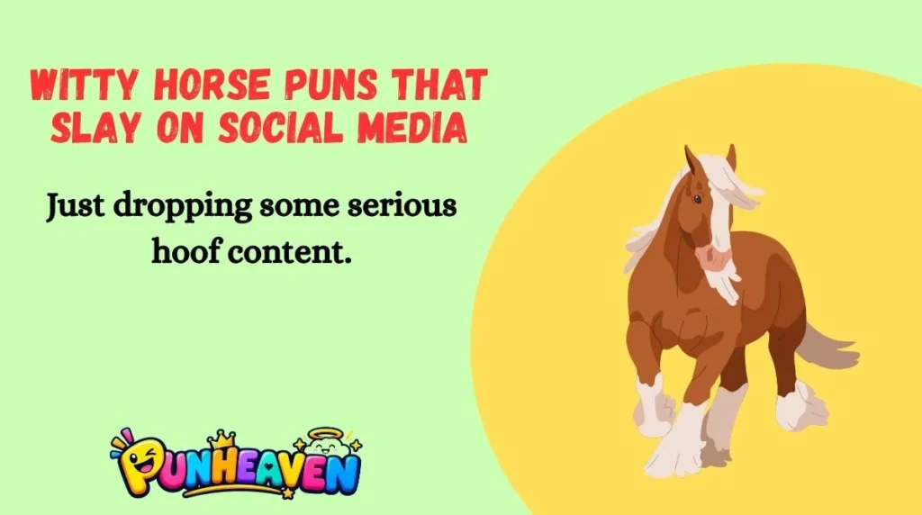 Witty Horse Puns That Slay on Social Media