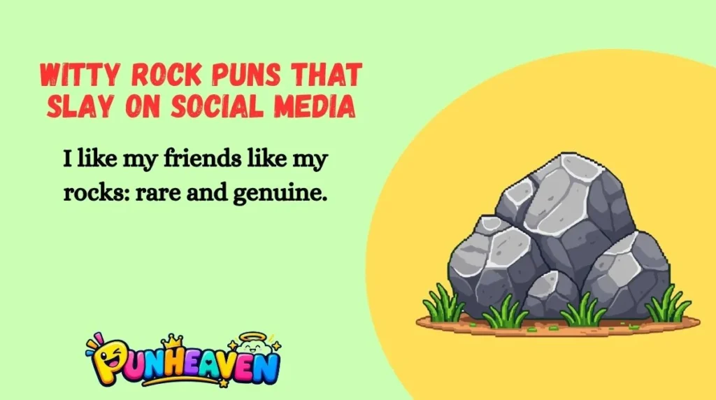 Witty Rock Puns That Slay on Social Media