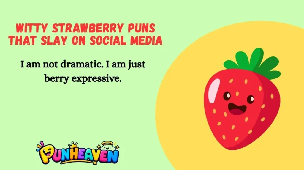 Witty Strawberry Puns That Slay on Social Media