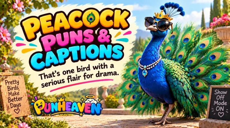 Peacock Puns & Captions